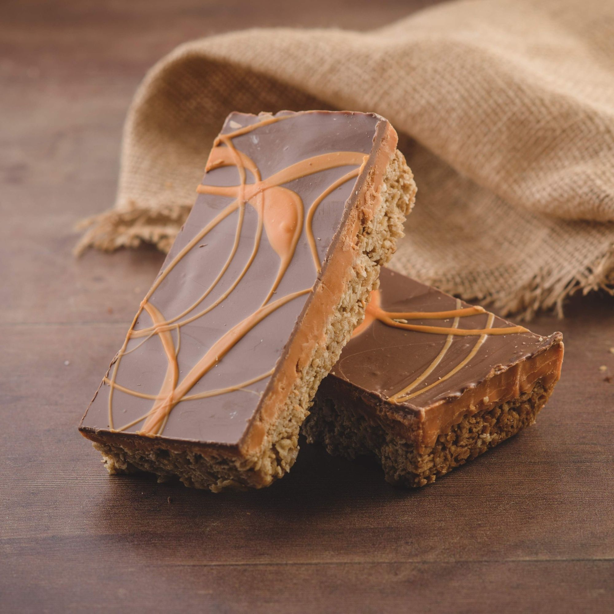 Milk Chocolate Orange Flapjack - 1 Giant Flapjack | Tangy Fudge | Creamy Milk Chocolate | Artisan Flavour | Handmade In Devon | Gluten-Free