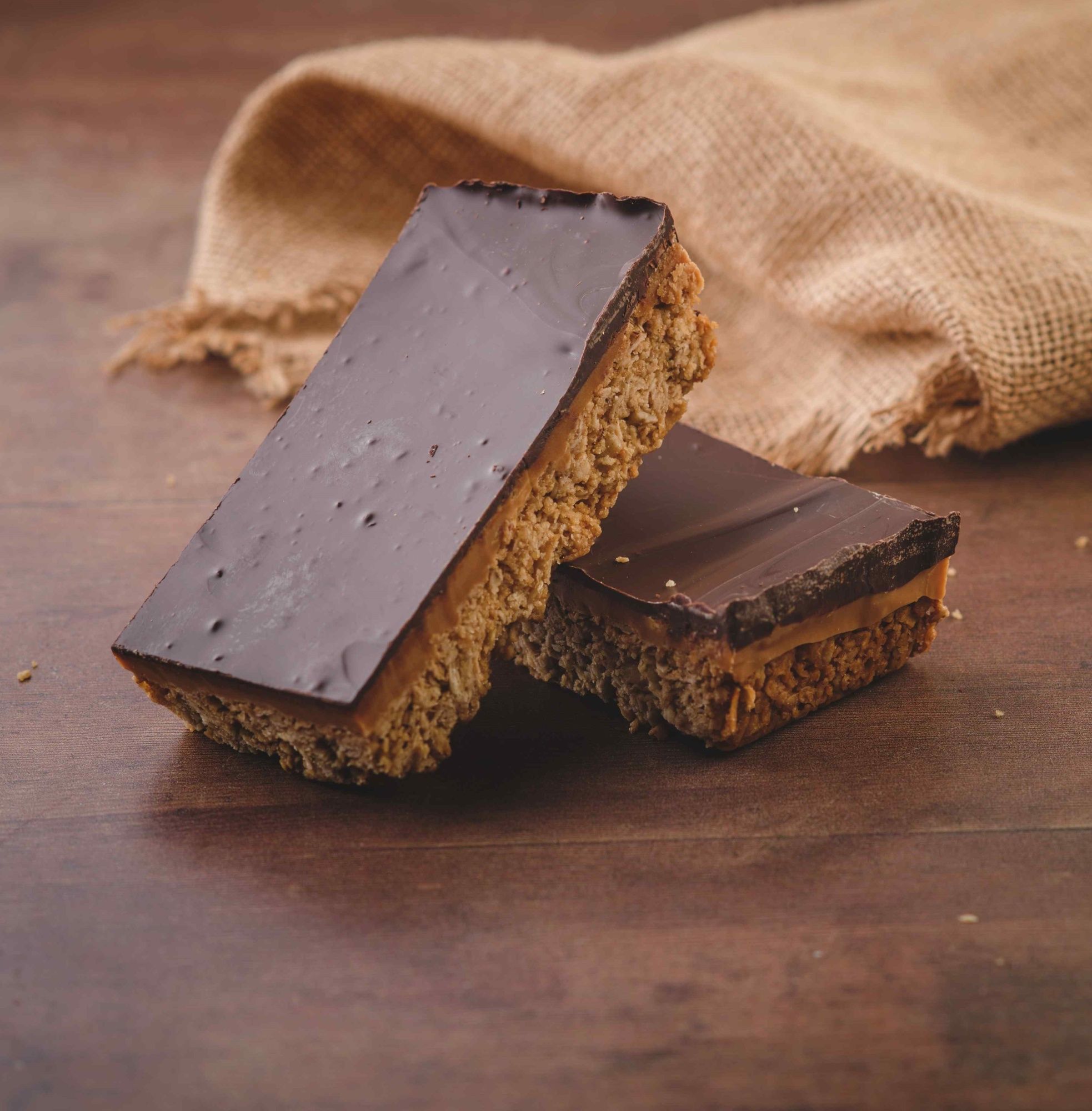 Dark Chocolate Salted Caramel Flapjack - 1 Giant Flapjack | Gluten-Free & Vegetarian | Handmade In Devon | Natural Ingredients | Cornish Sea Salt