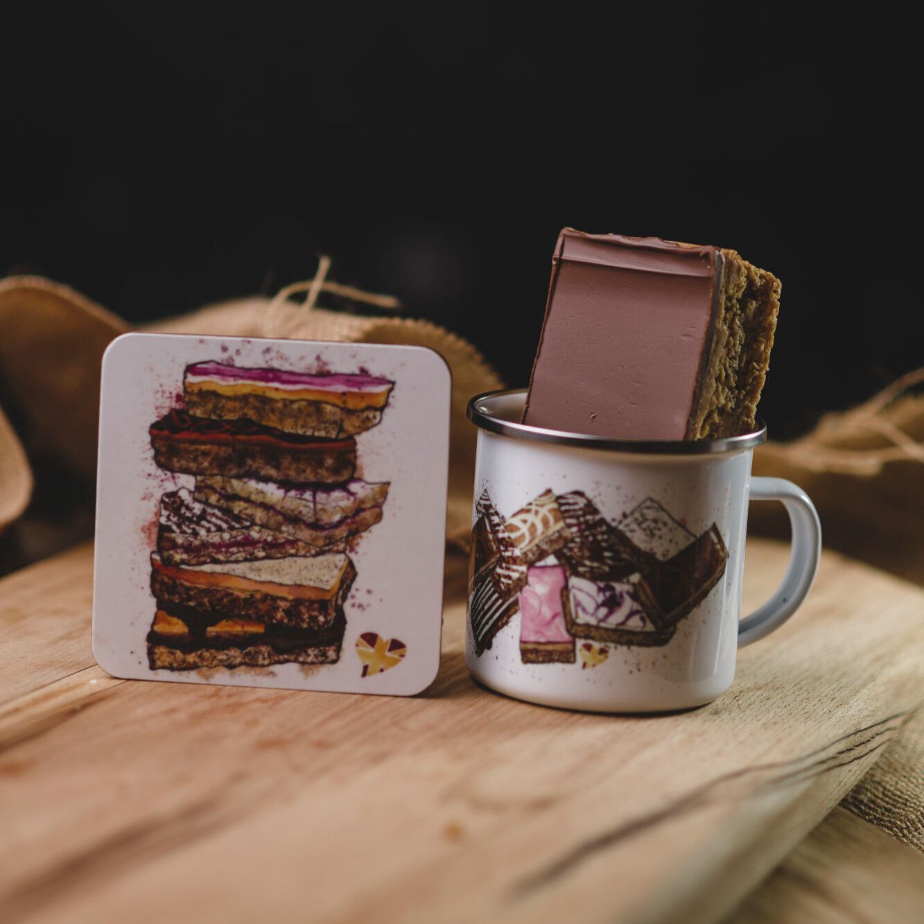 Flapjackery Mug, Coaster and Flapjack Set | Unique Gift Ideas | Birthdays & Special Occasions | Exclusive Design