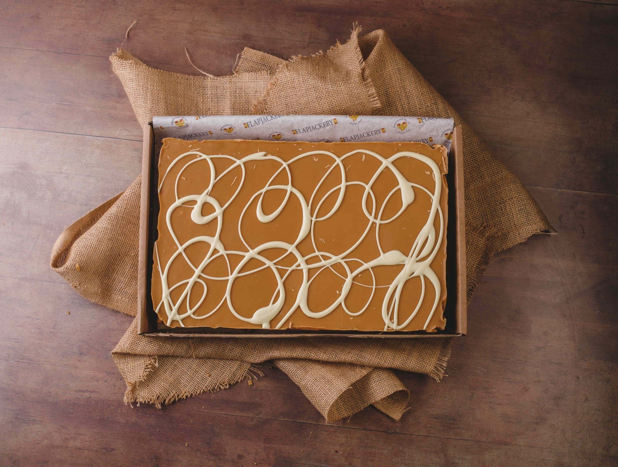 Clotted Cream Fudge Flapjack Platter | Tray | Cut Into 12-96 Pieces | Gluten Free | No Palm Oil
