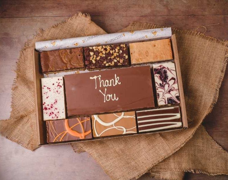 Thank You Message Flapjack Box - Millionaires Message Plaque With 8 Additional Flapjacks