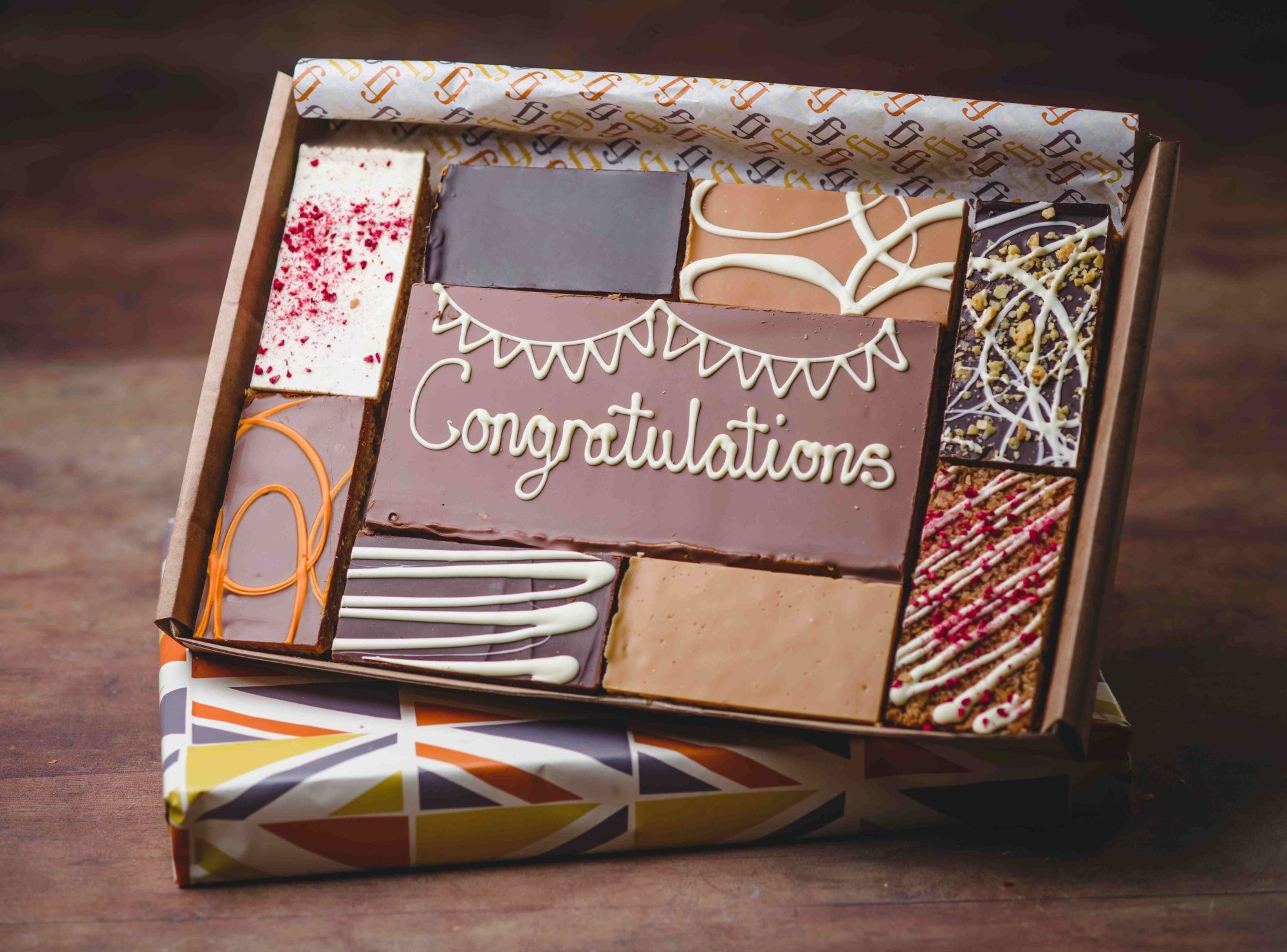 Congratulations Message Flapjack Box - Millionaires Message Plaque With 8 Additional Flapjacks
