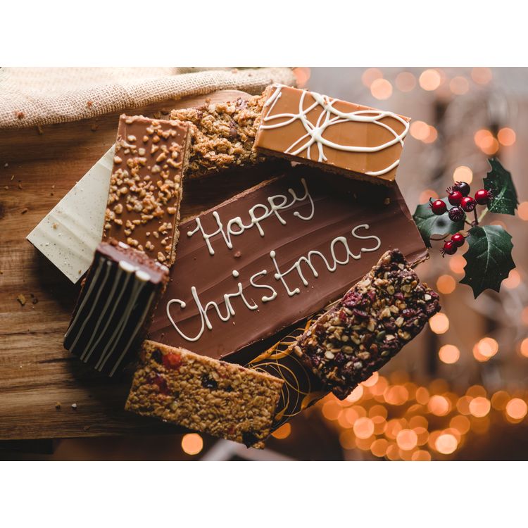 Happy Christmas Flapjack Box from £35.00