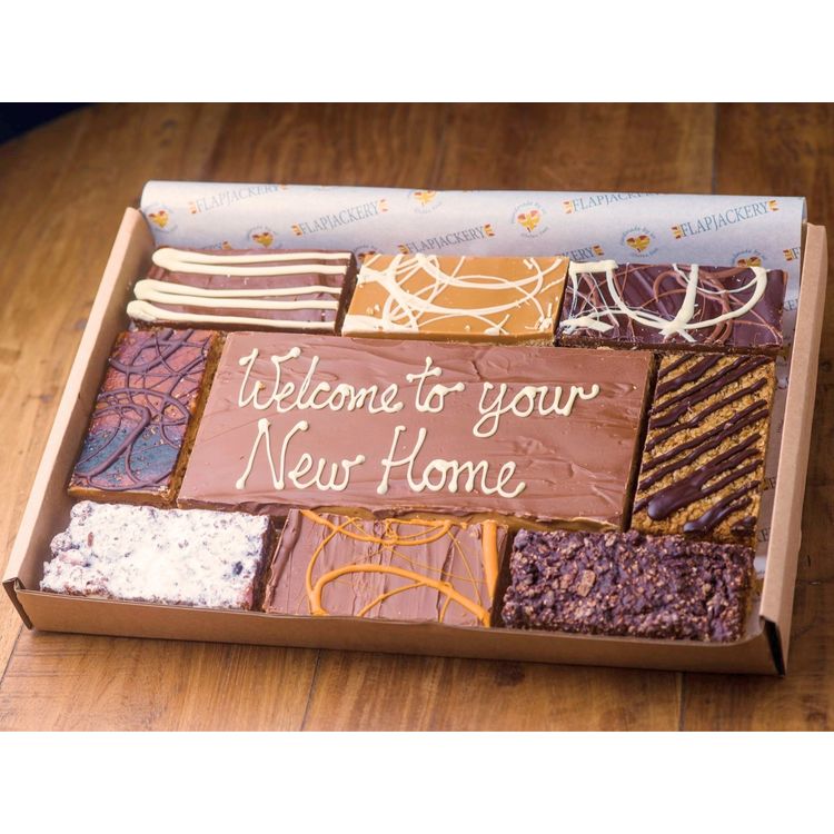 Welcome To Your New Home Message Flapjack Box