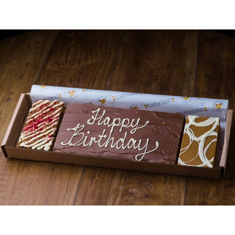 Happy Birthday Message Flapjack Box