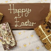 Happy Easter Plaque Message & 4 Flapjack Box additional 1