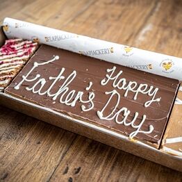 Personalised Father's Day Message Flapjack Box