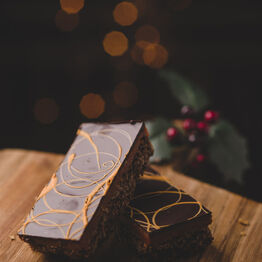Christmas Dark Chocolate Orange Flapjack