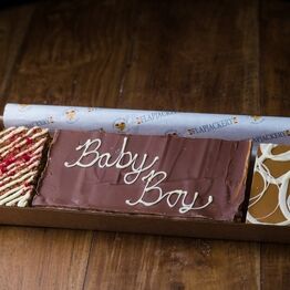Baby Boy Message Flapjack Box