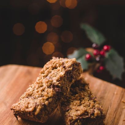 Festive Praline Flapjack - 1 Giant Flapjack