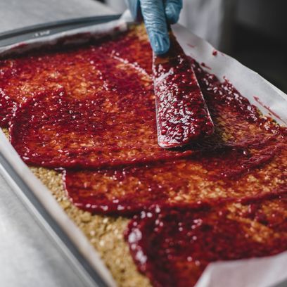 Raspberry &amp; White Chocolate Flapjack alternative