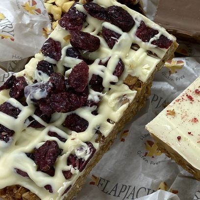 Cranberry &amp; White Chocolate Flapjack