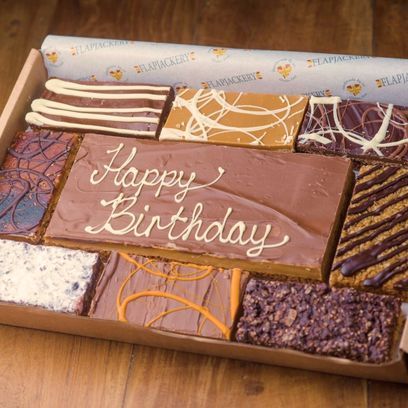Happy Birthday Message Flapjack Box