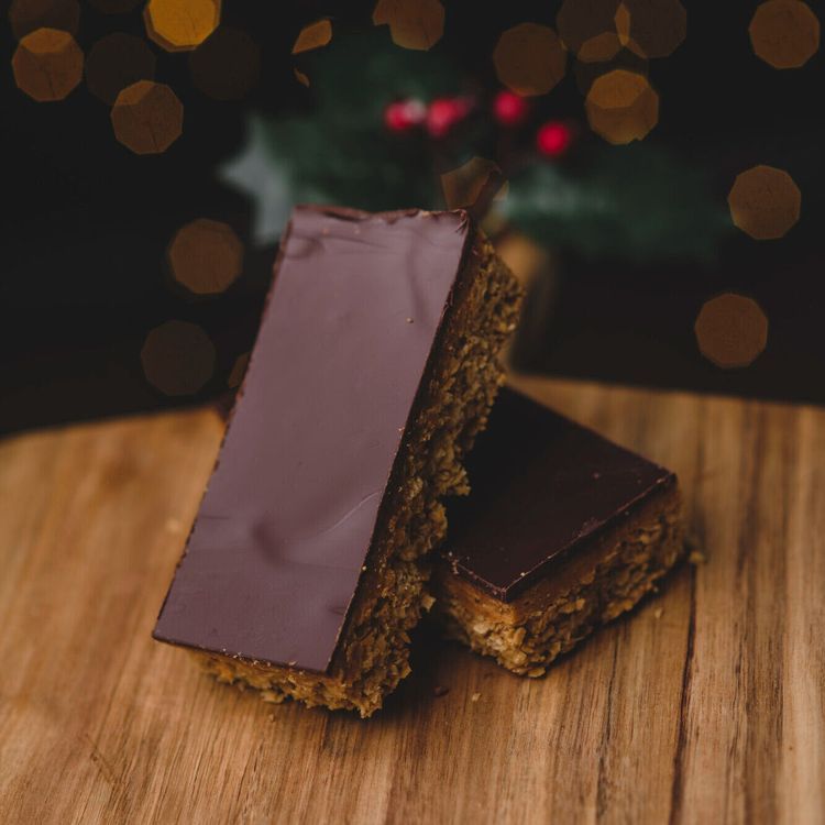 Dark Chocolate Salted Caramel Half Flapjack