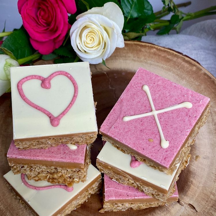 Hearts &amp; Kisses Half Flapjack