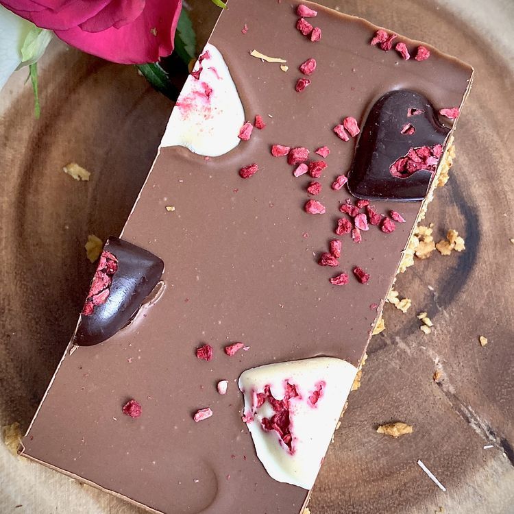 Millionaire Half Flapjack With Hearts
