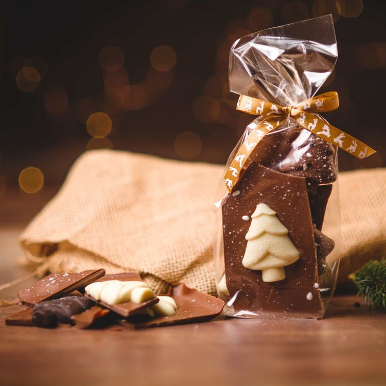 Chocolate Christmas Tree Shards - 1 x 100g