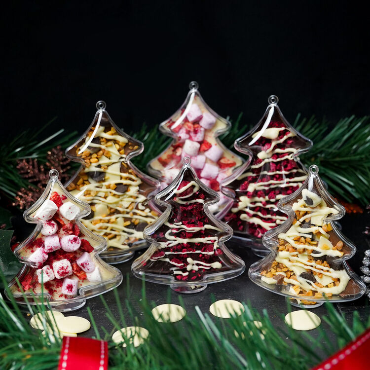 Set of 3 Chocolate Christmas Tree Decorations
